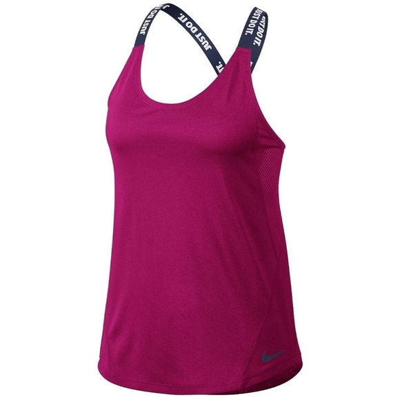Nike Magenta Dri-Fit Mesh Running Tank Top - Picture 3 of 16